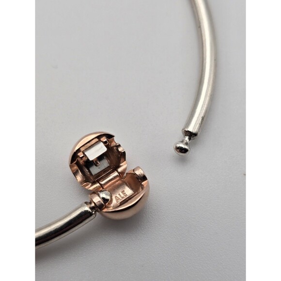 Lot of 3 Genuine Pandora Bracelets + Reindeer Charm – Rose Gold Clasp,... - Picture 3 of 11